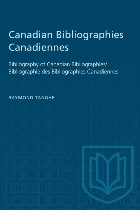 Cover image for book Canadian Bibliographies Canadiennes