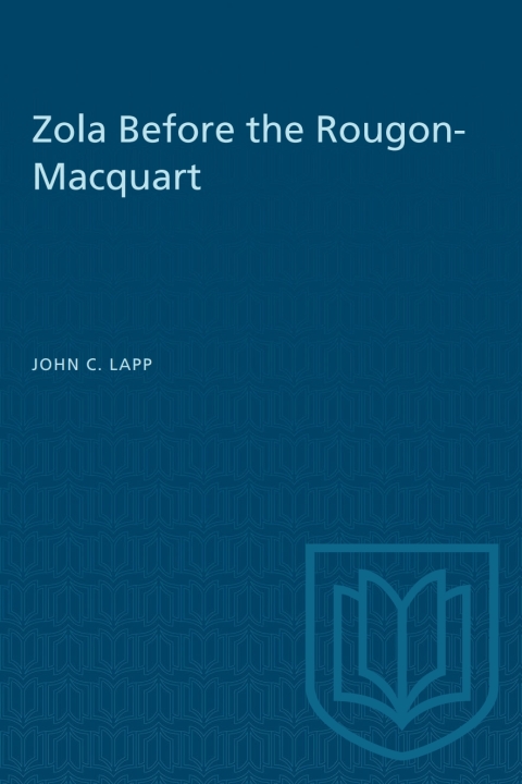 Cover image for book Zola Before the Rougon-Macquart