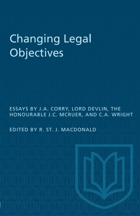 Cover image for book Changing Legal Objectives