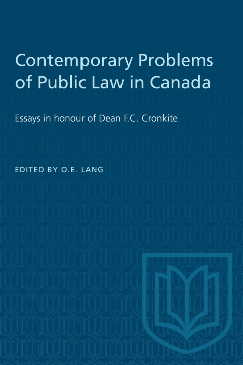 Cover image for book Contemporary Problems of Public Law in Canada