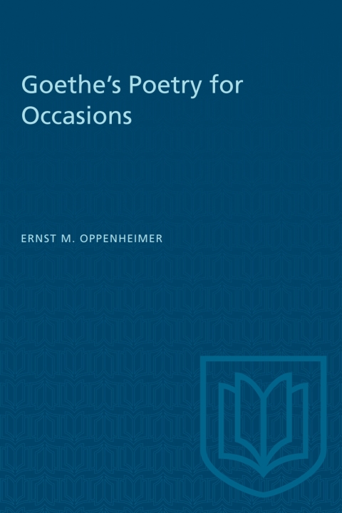 Cover image for book Goethe's Poetry for Occasions