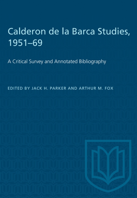 Cover image for book Calderon de la Barca Studies, 1951–69