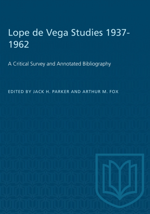 Cover image for book Lope de Vega Studies 1937-1962
