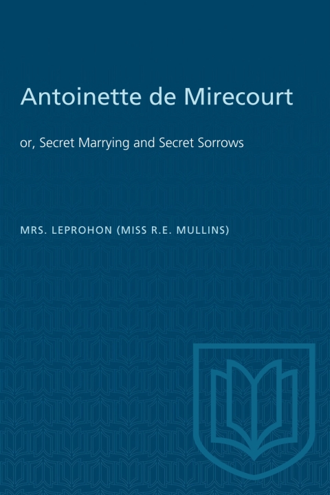 Cover image for book Antoinette de Mirecourt