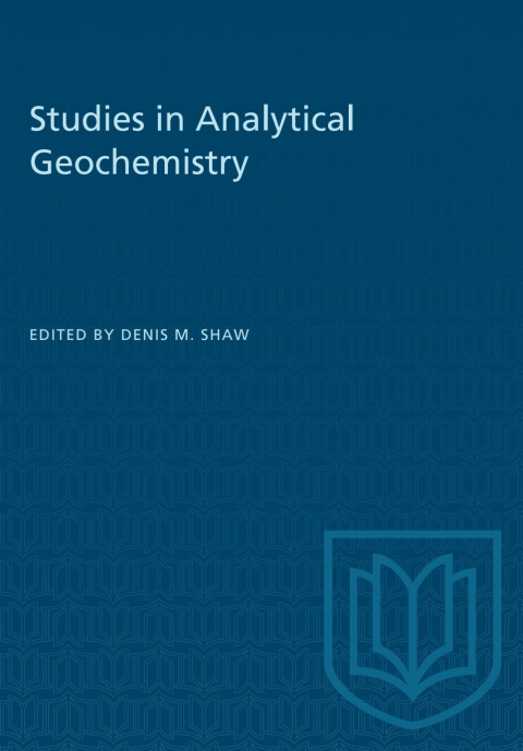 Cover image for book Studies in Analytical Geochemistry