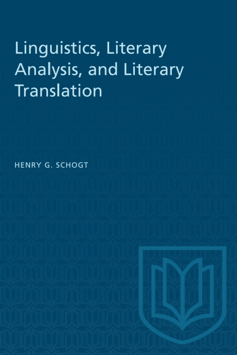 Cover image for book Linguistics, Literary Analysis, and Literary Translation