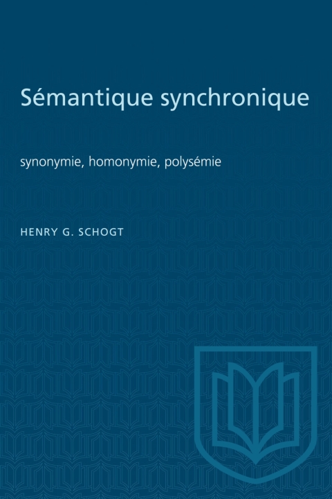 Cover image for book Sémantique synchronique