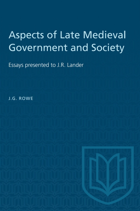 Cover image for book Aspects of Late Medieval Government and Society