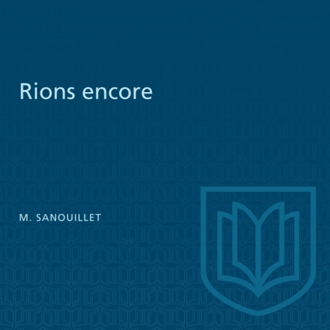 Cover image for book Rions encore