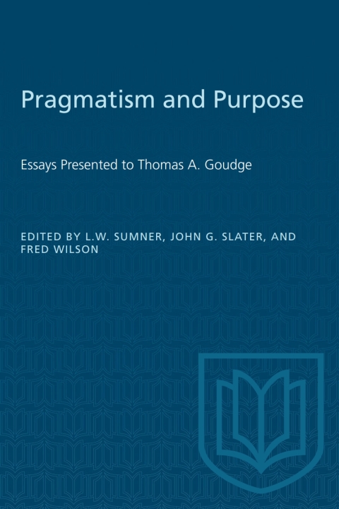 Cover image for book Pragmatism and Purpose