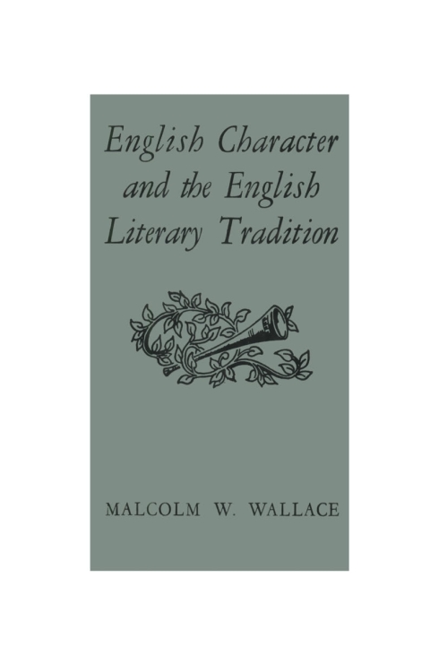 Cover image for book English Character and the English Literary Tradition