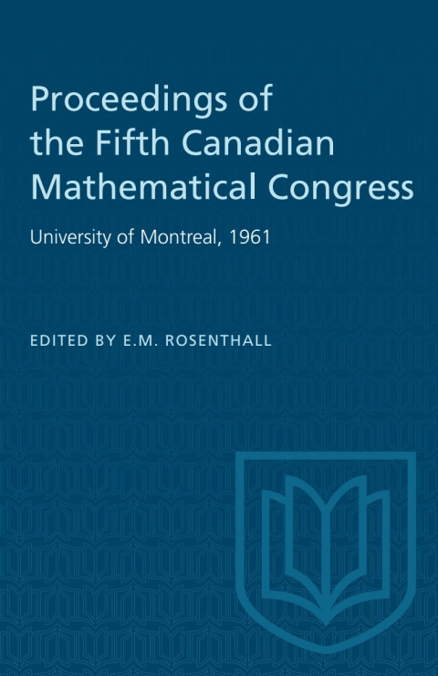 Cover image for book Proceedings of the Fifth Canadian Mathematical Congress