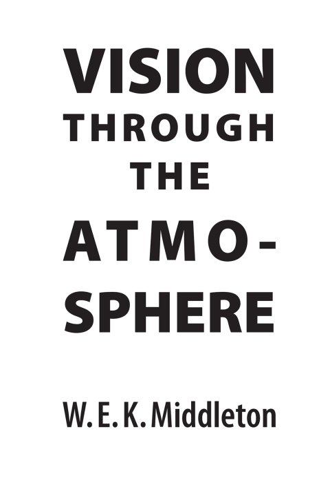Cover image for book Vision Through the Atmosphere