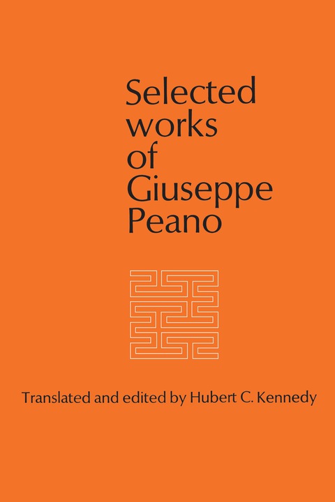 Cover image for book Selected Works of Giuseppe Peano