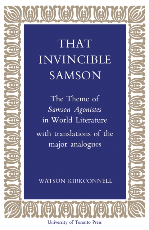 Cover image for book That Invincible Samson