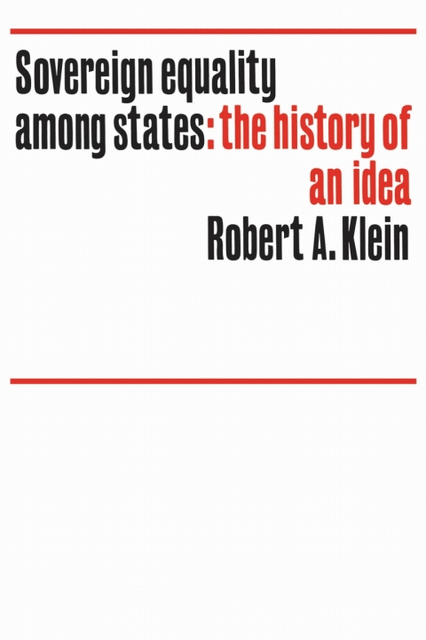 Cover image for book Sovereign Equality Among States