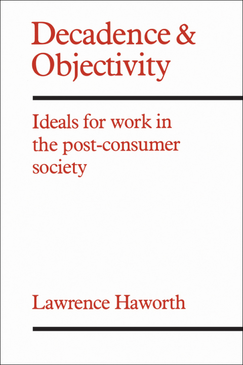 Cover image for book Decadence and Objectivity