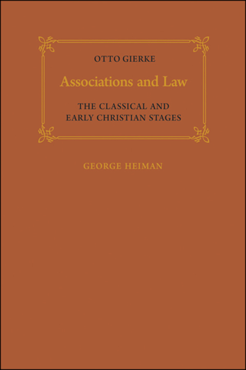 Cover image for book Associations and Law