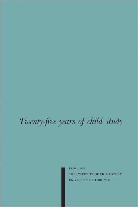 Cover image for book Twenty-five Years of Child Study