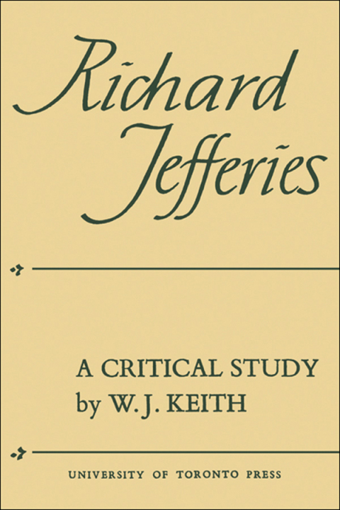 Cover image for book Richard Jefferies