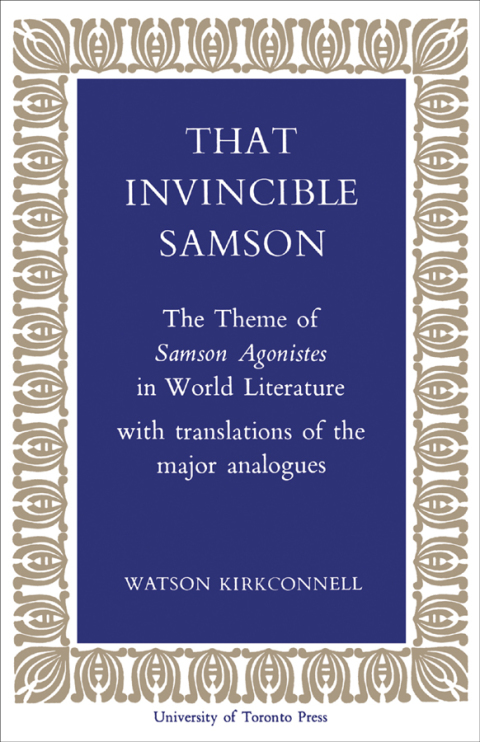 Cover image for book That Invincible Samson