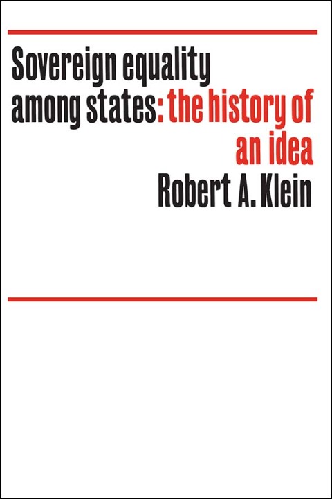 Cover image for book Sovereign Equality Among States
