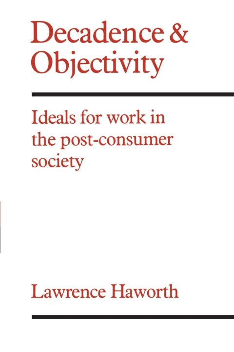 Cover image for book Decadence and Objectivity