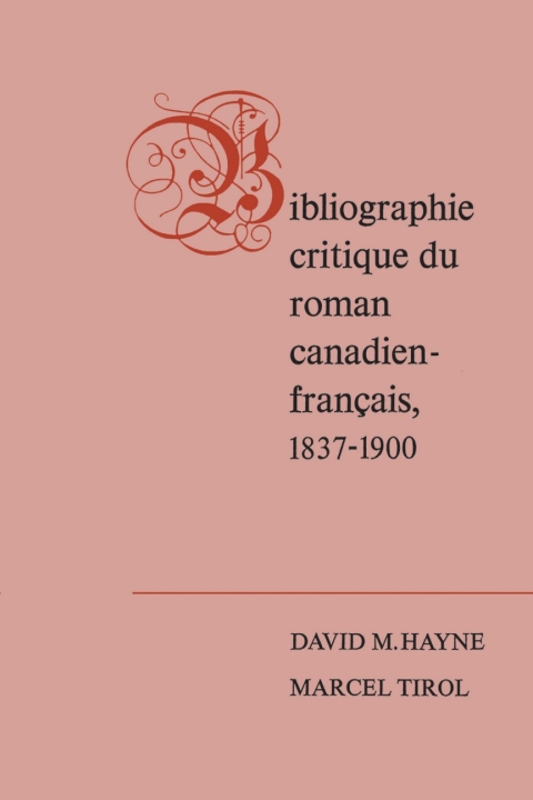 Cover image for book Bibliographie critique du roman canadien-francaise, 1837-1900
