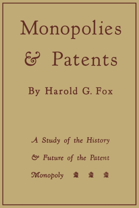 Cover image for book Monopolies and Patents