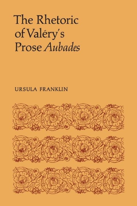 Cover image for book The Rhetoric of Valéry's Prose Aubades