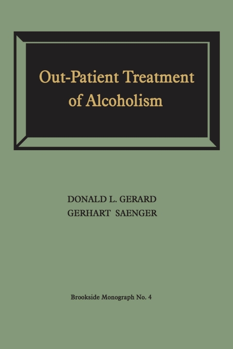 Cover image for book Out-Patient Treatment of Alcoholism