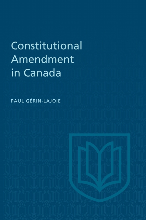 Cover image for book Constitutional Amendment in Canada