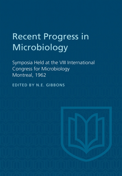 Cover image for book Recent Progress in Microbiology VIII