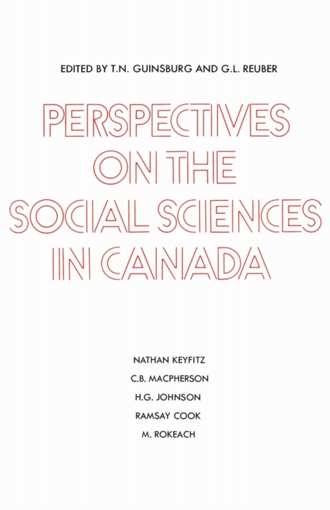 Cover image for book Perspectives on the Social Sciences in Canada
