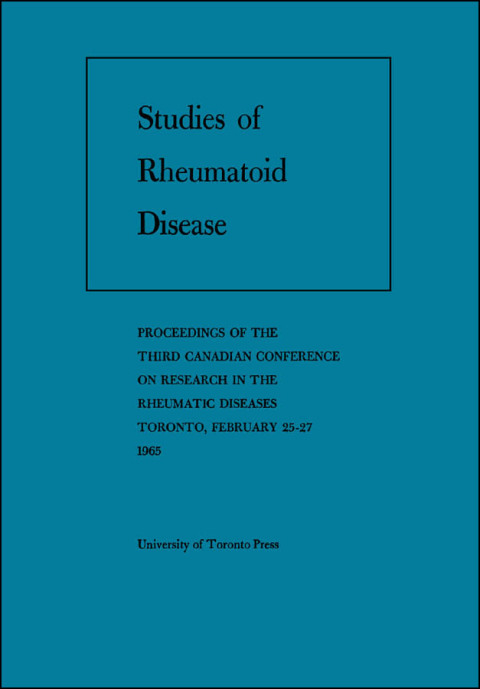 Cover image for book Studies of Rheumatoid Disease