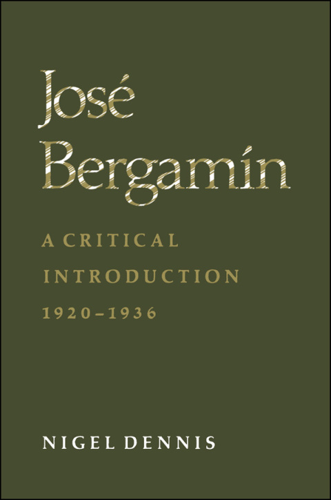 Cover image for book José Bergamín