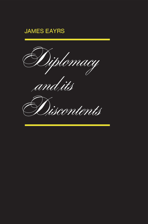 Cover image for book Diplomacy and its Discontents