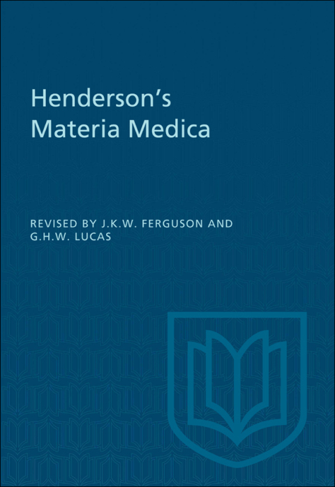 Cover image for book Henderson's Materia Medica