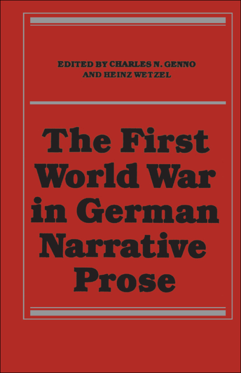 Cover image for book The First World War in German Narrative Prose