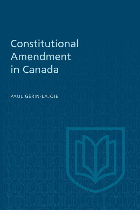 Cover image for book Constitutional Amendment in Canada