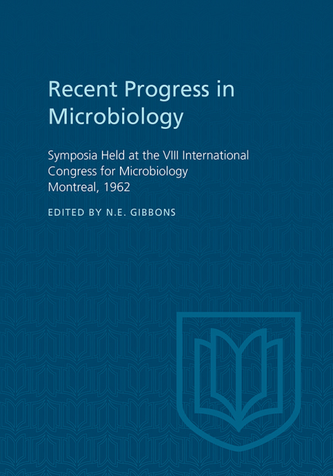 Cover image for book Recent Progress in Microbiology VIII