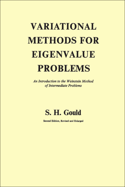 Cover image for book Variational Methods for Eigenvalue Problems