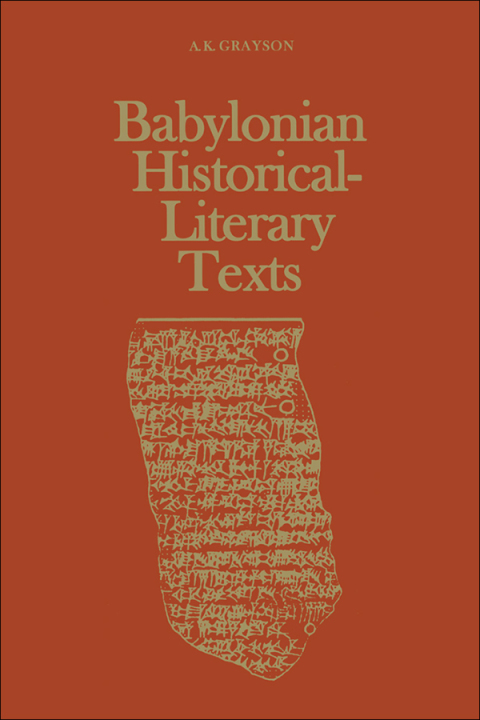 Cover image for book Babylonian Historical-Literary Texts