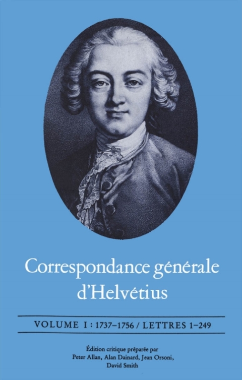Cover image for book Correspondance générale d'Helvétius, Volume I