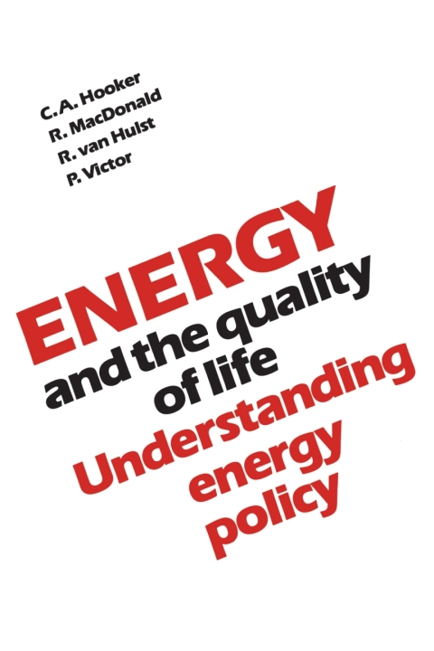 Cover image for book Energy and the Quality of Life
