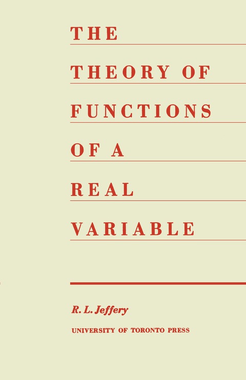 Cover image for book The Theory of Functions of a Real Variable