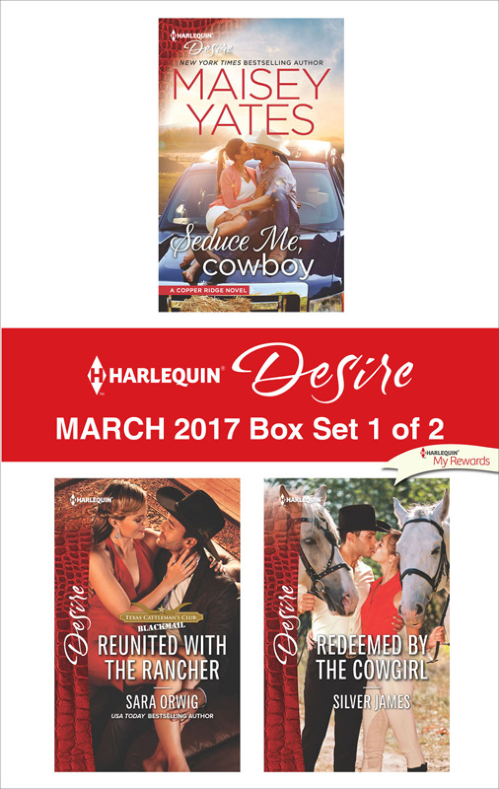 Reflowable Harlequin Desire March 2017 - Box Set 1 of 2; $13.31