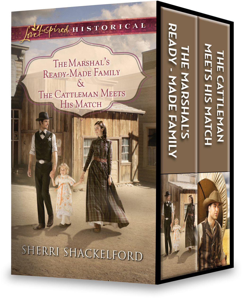 Reflowable The Marshal's Ready-Made Family & The Cattleman Meets His Match; $9.98