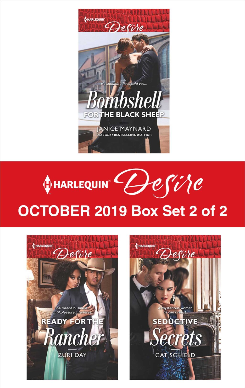 Reflowable Harlequin Desire October 2019 - Box Set 2 of 2; $13.31