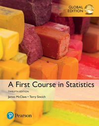 Cover image: A First Course in Statistics, Global Edition 12th edition 9781292165417